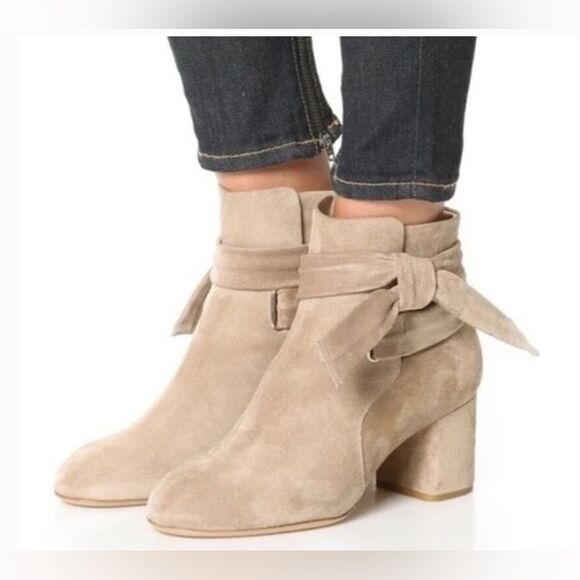 rag & bone Dalia Suede Camel Ankle Boots. 39/8.5 - Picture 1 of 2